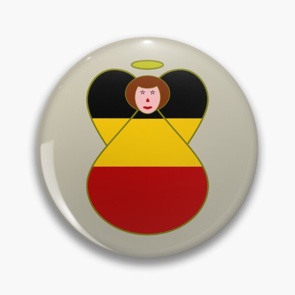 Item preview, German Flag Angel – Brown Haired Patriotic Art designed and sold by AuntieShoe.