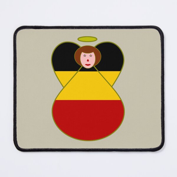 Item preview, German Flag Angel – Brown Haired Patriotic Art designed and sold by AuntieShoe.