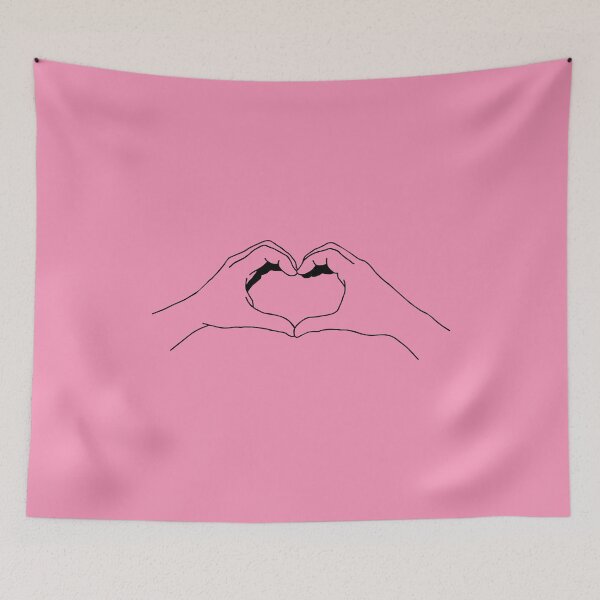 Item preview, Cute Love Hand Gesture & Symbol - Pink designed and sold by maurrathania.