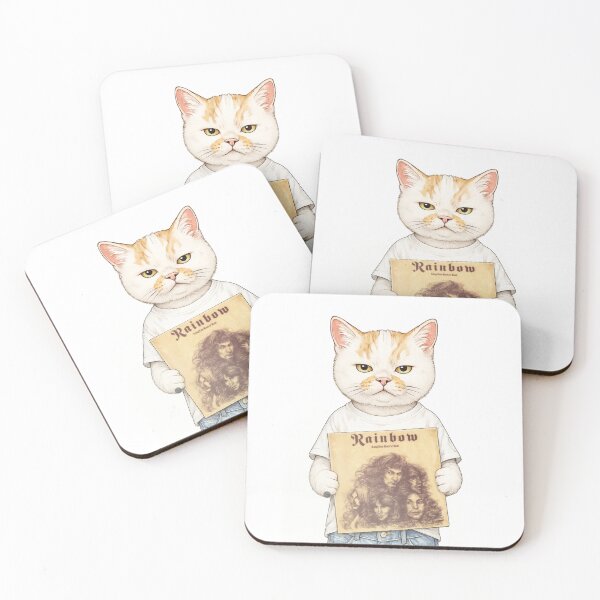 Item preview, Rainbow Rocker Cat Vintage Sketch Style designed and sold by Komatoya.