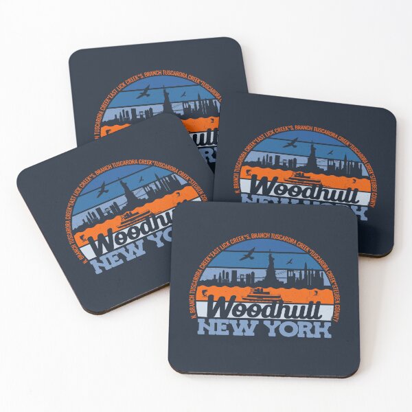 Item preview, Woodhull New York Sunset Retro Vintage Local Pride Logo designed and sold by CRHPOD20.