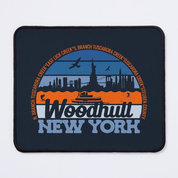 Item preview, Woodhull New York Sunset Retro Vintage Local Pride Logo designed and sold by CRHPOD20.