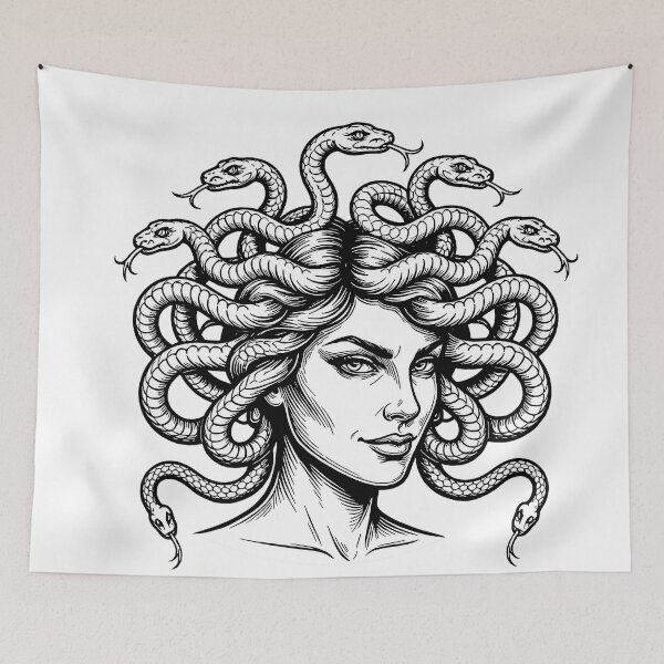 Item preview, Medusa designed and sold by Dabbah Studio.