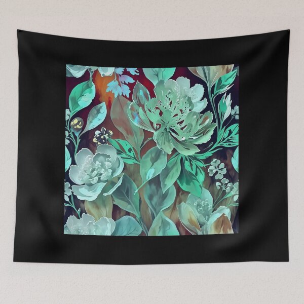 Item preview, Luxury Dark Botanical Floral iPhone Case | Emerald Green Tropical Flower Garden Design designed and sold by FestivityFinds.