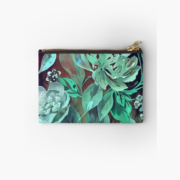 Item preview, Funda de lujo para iPhone con estampado botánico floral oscuro | Diseño de jardín de flores tropicales en verde esmeralda designed and sold by FestivityFinds.