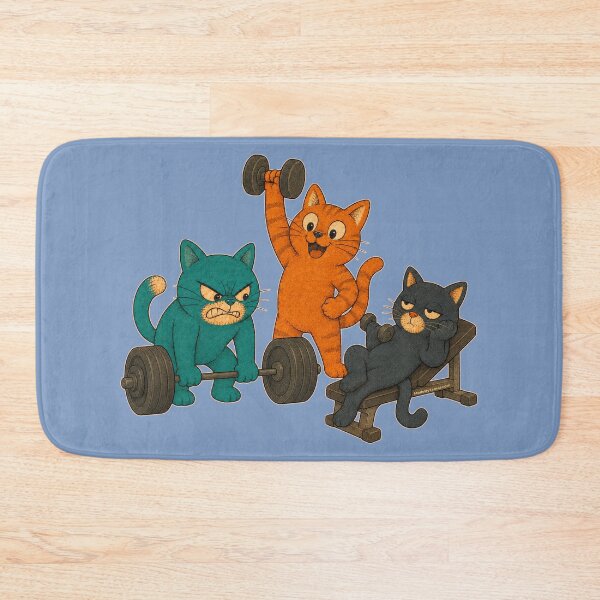 Item preview, Happy, Grumpy and Whateva Cats | Funny Gym Joke | cheeky Cats | Funny Cat Lover Design designed and sold by Made by Tamar.