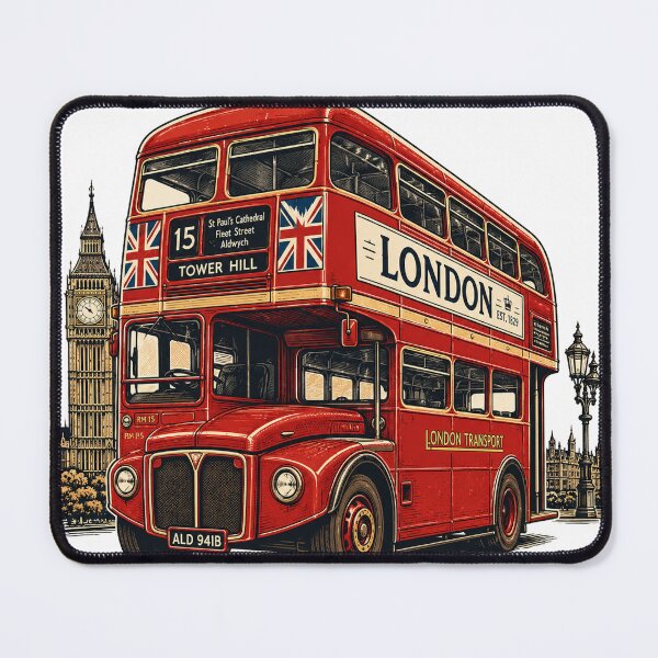 Item preview, RED BUS ADVENTURE designed and sold by RYEJINZ.