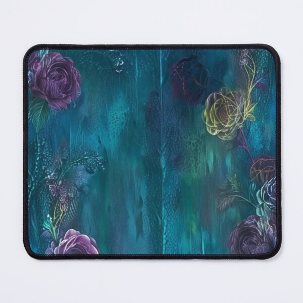 Item preview, Dark Gothic Floral iPhone Case | Purple Rose Botanical Garden Teal Vintage Flower Design designed and sold by FestivityFinds.