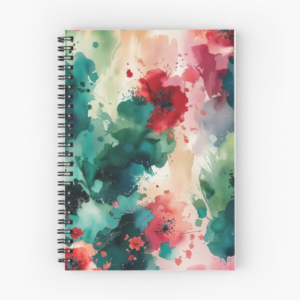 Item preview, Funda para iPhone con diseño floral abstracto en acuarela | Diseño botánico en verde esmeralda, verde azulado y rojo designed and sold by FestivityFinds.