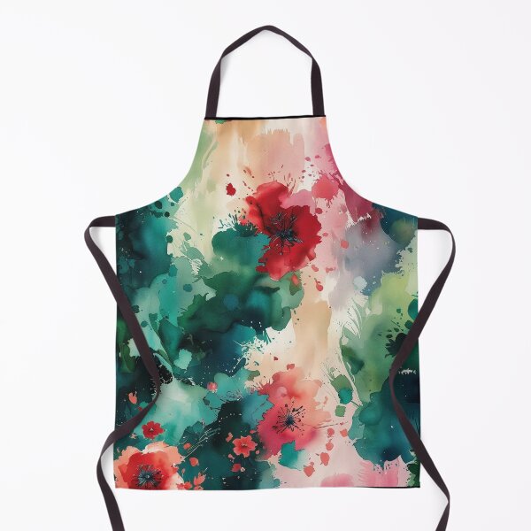 Item preview, Abstract Watercolor Floral iPhone Case | Emerald Green Teal Red Botanical Art Design designed and sold by FestivityFinds.