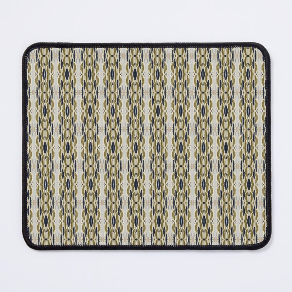 Item preview, Boho Ikat Chainlink Stripe – Mustard Gold, Charcoal & Grey Woven Pattern designed and sold by FawnFeatherCo.