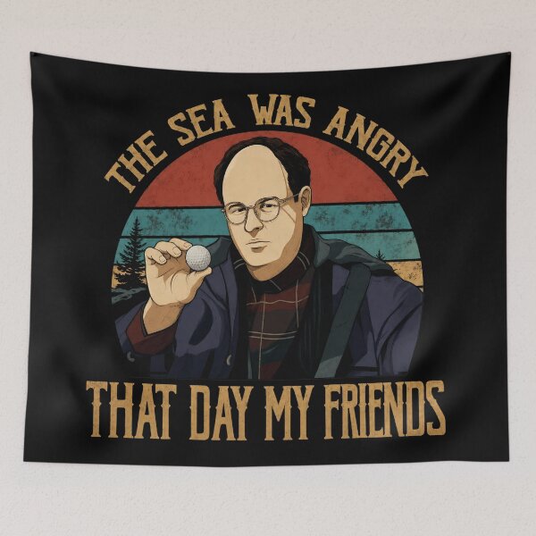 Aperçu de l'œuvre La mer était en colère ce jour-là, mes amis de Seinfeld créée et vendue par PastelWingg.