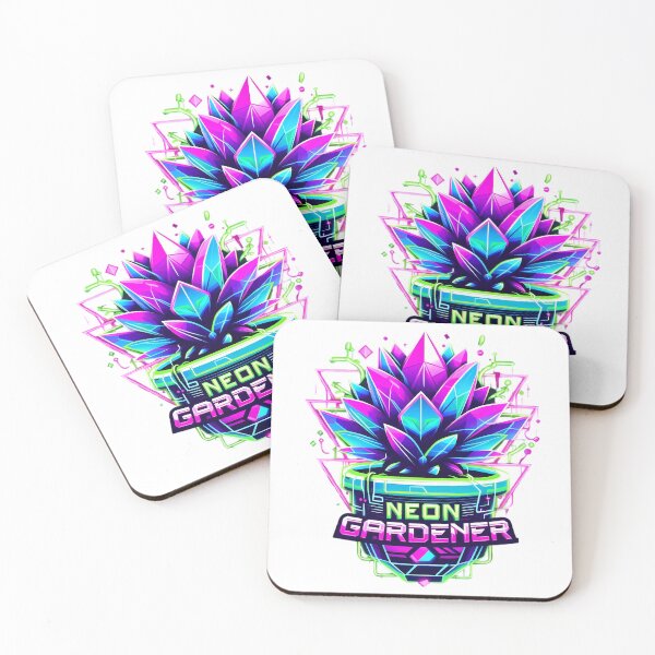 Item preview, Neon Gardener Cyberpunk Succulent Plant designed and sold by SivaStudios.