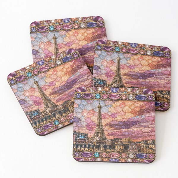 Item preview, Parisian Twilight A Shimmering Amethyst Sunset designed and sold by CaseyMichelleArt.