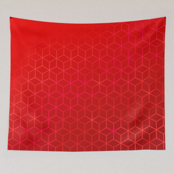 Item preview, Lush Red Hexas - Pattern designed and sold by Sheldon Stewart.