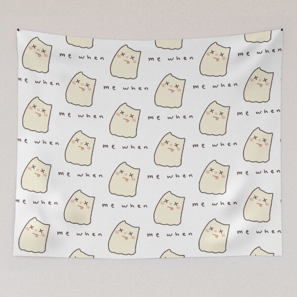 Item preview, Little Boo Me When Funny Relatable Ghost Reaction Art designed and sold by starmuffsre.