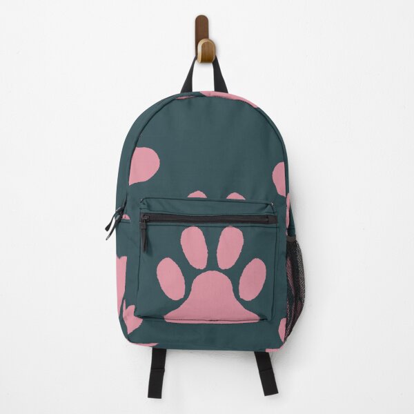 Item preview, Large Teal Cat Paw Prints Seamless Pattern Cute Modern Playful Pet Tracks designed and sold by DColourMuse.