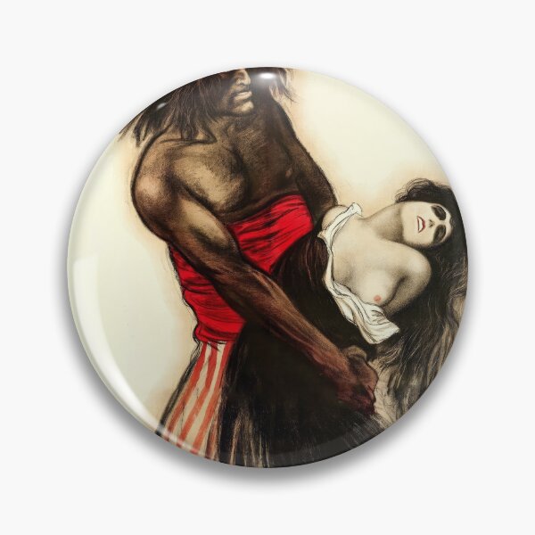 Item preview, Gothic Fantasy Embrace Illustration Poster designed and sold by kahaMWirless.