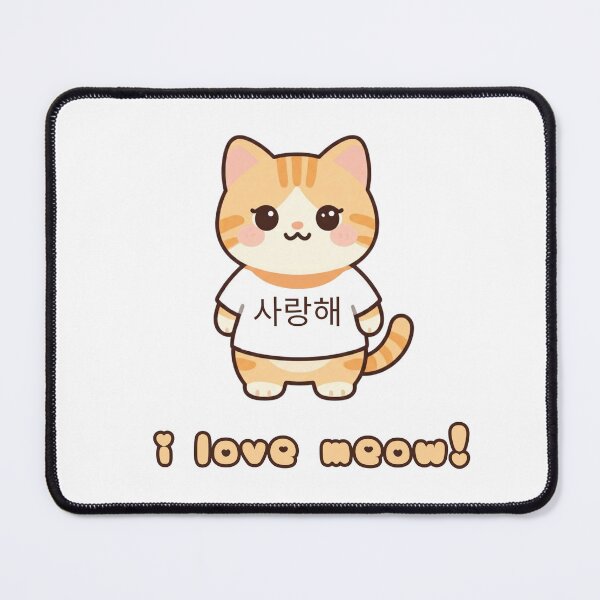Item preview, I Love Meow! designed and sold by bubblyrainbow.