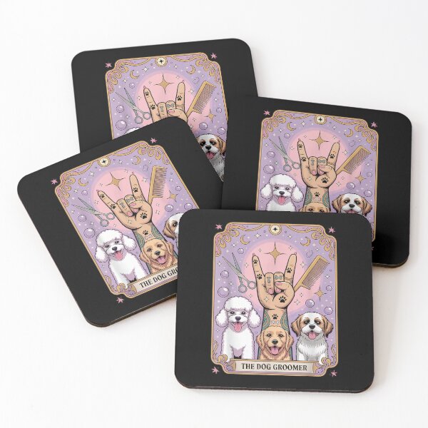 Item preview, Dog Grooming Tarot Card designed and sold by goombi-creative.