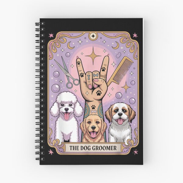 Item preview, Dog Grooming Tarot Card designed and sold by goombi-creative.