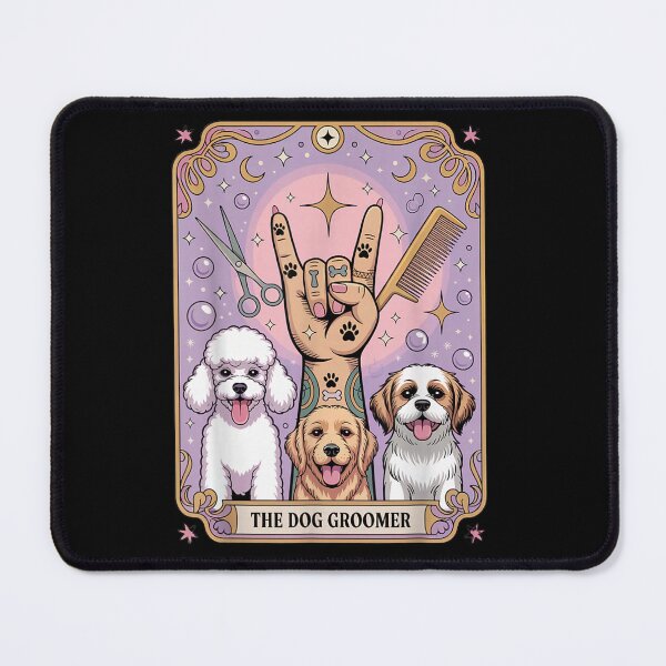 Item preview, Dog Grooming Tarot Card designed and sold by goombi-creative.