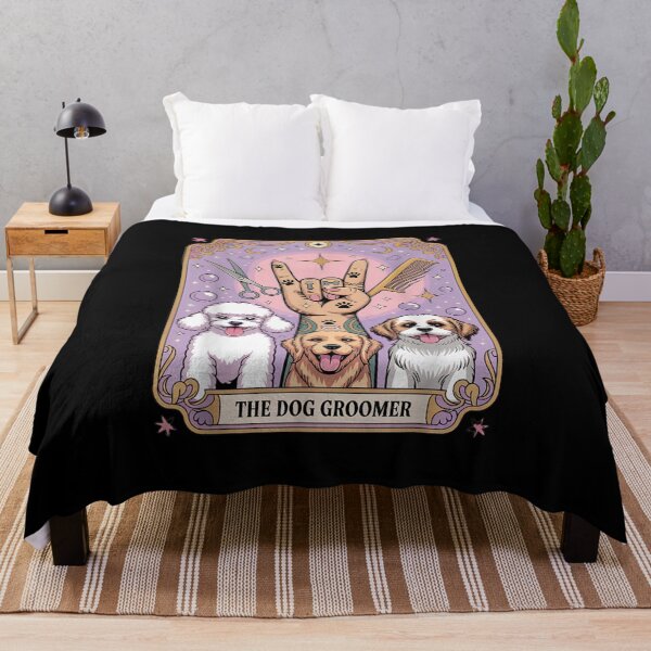 Item preview, Dog Grooming Tarot Card designed and sold by goombi-creative.