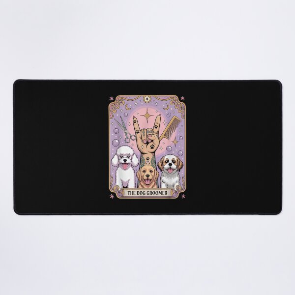 Item preview, Dog Grooming Tarot Card designed and sold by goombi-creative.