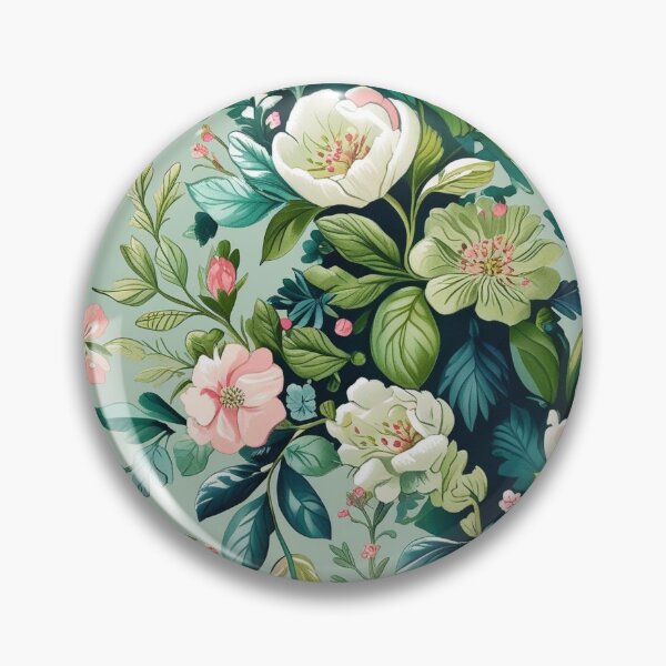 Item preview, Sage Green Botanical Floral Pattern With Pink White Flowers Phone Case designed and sold by FestivityFinds.