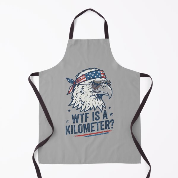 Item preview, WTF is A Kilometer Patriotic Eagle Humor Funny designed and sold by ArleneRowe.