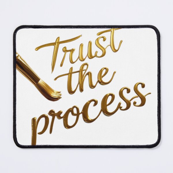 Item preview, Gold "Trust the Process" Handwritten Quote Sticker & Art Print designed and sold by BumbleNShine.