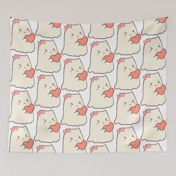 Item preview, Little Boo Cute Creature Holding Heart Love Valentine Art designed and sold by starmuffsre.