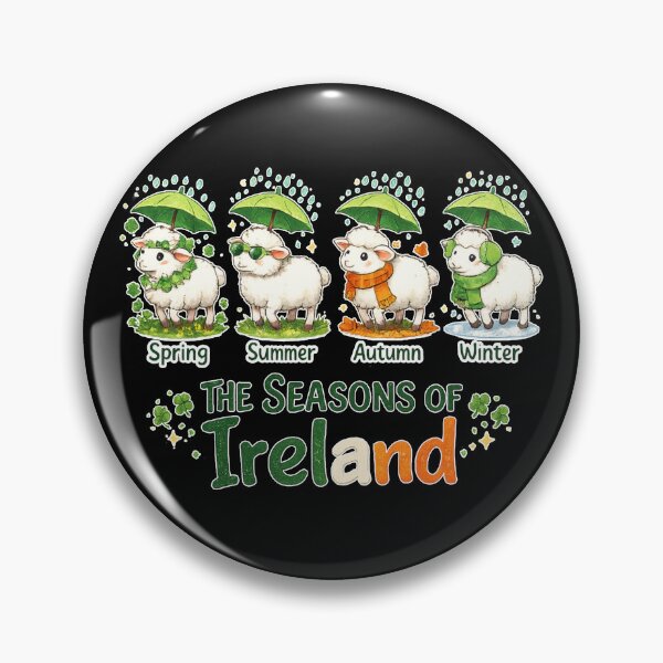 Item preview, The Seasons Patrick'S Day Ireland Four Cute Sheep Shamrocks designed and sold by MaskedTarget.
