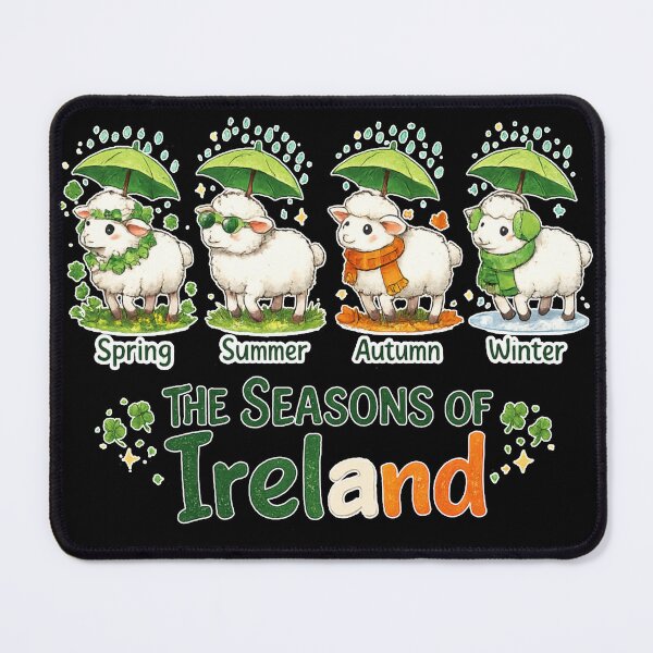 Item preview, The Seasons Patrick'S Day Ireland Four Cute Sheep Shamrocks designed and sold by MaskedTarget.