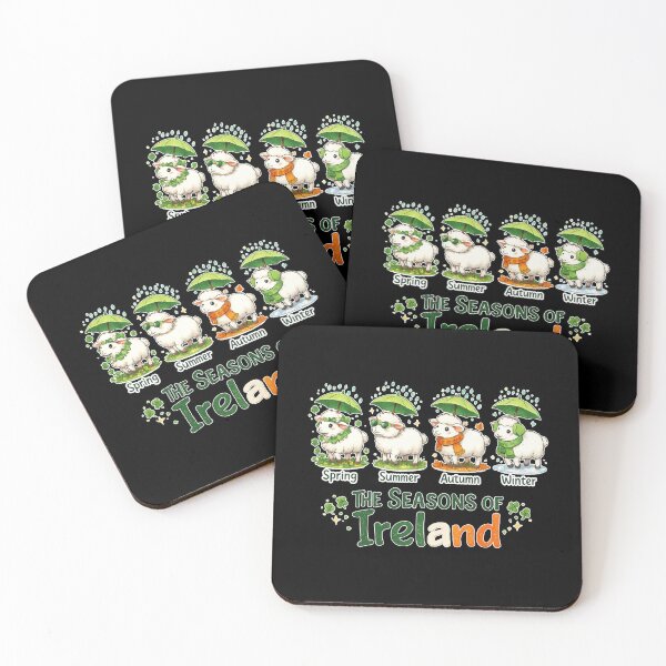 Item preview, The Seasons Patrick'S Day Ireland Four Cute Sheep Shamrocks designed and sold by MaskedTarget.