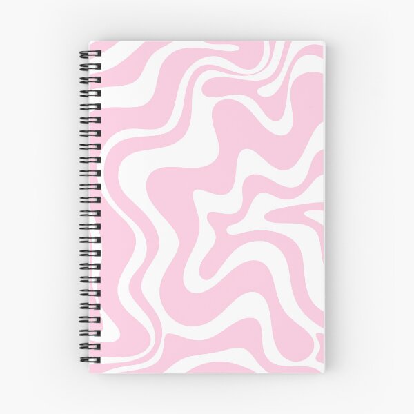 Item preview, Retro Liquid Swirl Abstract Pattern in Soft Pink and White designed and sold by kierkegaard.