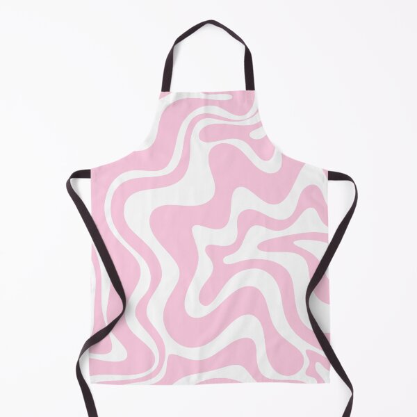 Item preview, Retro Liquid Swirl Abstract Pattern in Soft Pink and White designed and sold by kierkegaard.