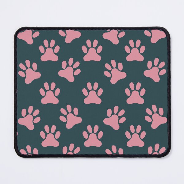 Item preview, Medium Teal Cat Paw Prints Seamless Pattern Cute Modern Playful Pet Tracks designed and sold by DColourMuse.