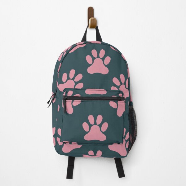 Item preview, Medium Teal Cat Paw Prints Seamless Pattern Cute Modern Playful Pet Tracks designed and sold by DColourMuse.
