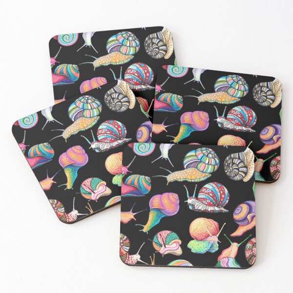Item preview, Rainbow Snails pattern designed and sold by wonderikart.