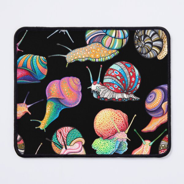 Item preview, Rainbow Snails pattern designed and sold by wonderikart.