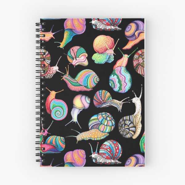 Item preview, Rainbow Snails pattern designed and sold by wonderikart.