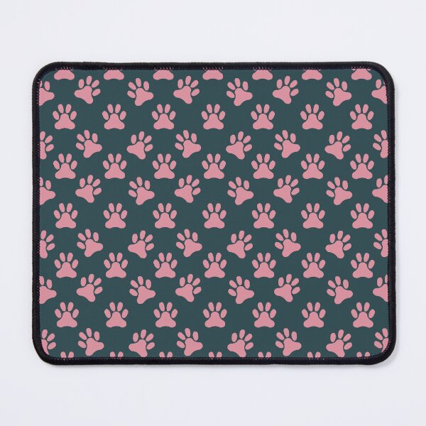 Item preview, Small Teal Cat Paw Prints Seamless Pattern Cute Modern Playful Pet Tracks designed and sold by DColourMuse.