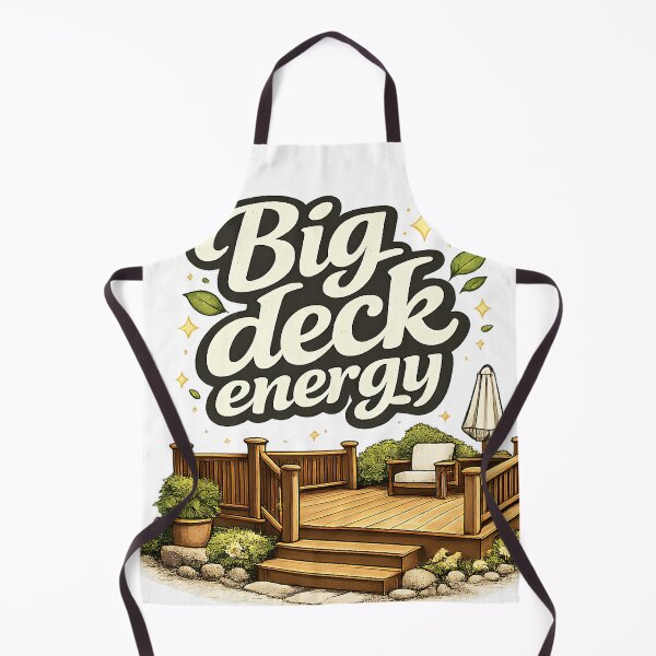 Item preview, Big Deck Energy – Funny Backyard and Construction Pun designed and sold by Hobby Pun Shop.