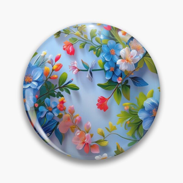 Item preview, Blue Floral Garden Pattern With Colorful Tropical Flowers Phone Case designed and sold by FestivityFinds.