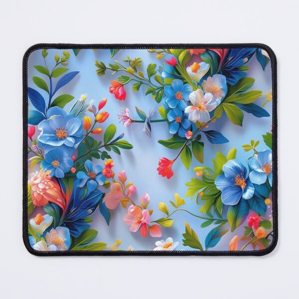 Item preview, Blue Floral Garden Pattern With Colorful Tropical Flowers Phone Case designed and sold by FestivityFinds.