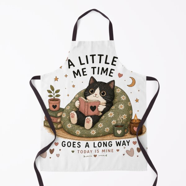 Item preview, A Little Me Time Goes a Long Way – Cute Reading Cat | Cozy Book Lover & Self Care Kawaii Cat Design designed and sold by 1234saad.