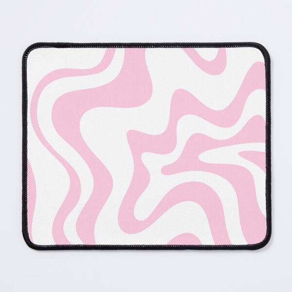 Item preview, Pink and White Retro Liquid Swirl Abstract Pattern designed and sold by kierkegaard.