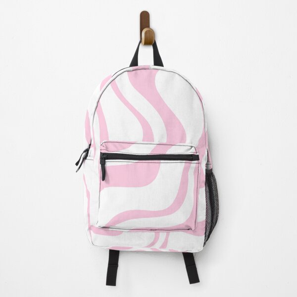 Item preview, Pink and White Retro Liquid Swirl Abstract Pattern designed and sold by kierkegaard.