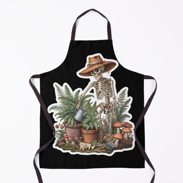Item preview, Cottagecore Skeleton Gardening Botanical Aesthetic Sticker designed and sold by ShopAndFun.